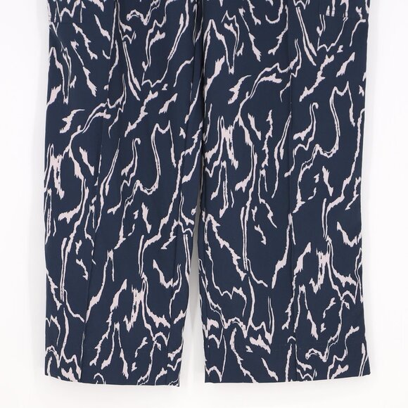 NWT ATHLETA Vienna Cargo Pant Navy Orchid Pink Print Size 14P - Picture 8 of 12